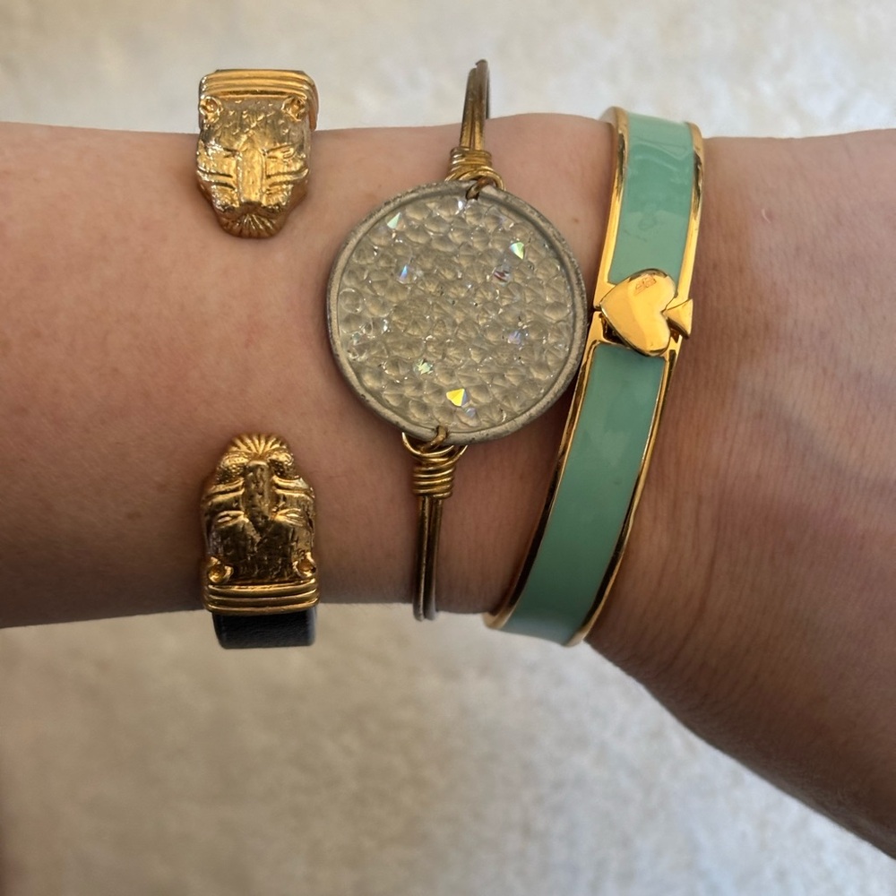 Luca & Danni wire wrap bracelet with crystal disc detail - Picture 4 of 4